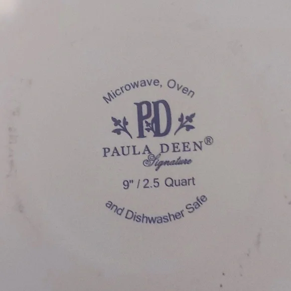 Paula Deen Signature Stoneware 9” Pie Dish - Picture 4 of 4